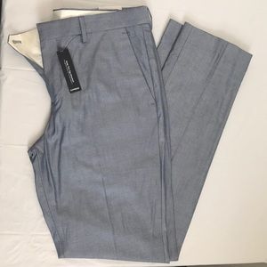 Skinny Fit Blue/Silver Dress Pants